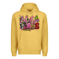 Antique Gold valentine vibes with cowgirl boots olivia Premium Hoodie - OliviaCreatesArt