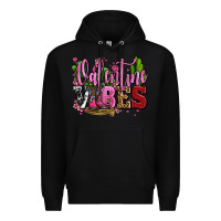 Black valentine vibes with cowgirl boots olivia Premium Hoodie - OliviaCreatesArt