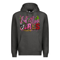 Charcoal Heather valentine vibes with cowgirl boots olivia Premium Hoodie - OliviaCreatesArt