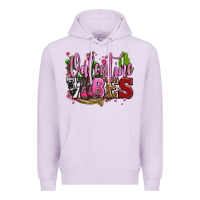 Lilac valentine vibes with cowgirl boots olivia Premium Hoodie - OliviaCreatesArt