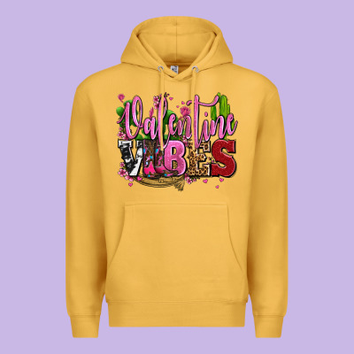 Valentine Vibes With Cowgirl Boots Olivia Premium Hoodie Designed By Oliviacreatesart
