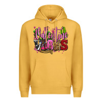 Mustard valentine vibes with cowgirl boots olivia Premium Hoodie - OliviaCreatesArt