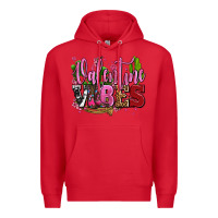 Red valentine vibes with cowgirl boots olivia Premium Hoodie - OliviaCreatesArt