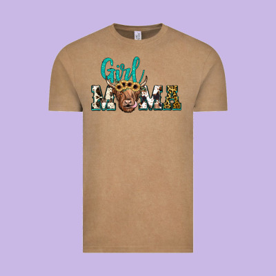 Girl Mama Vintage Tee Designed By Jahusdesignshop