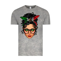 Cloud Rock mexican latina girl messy bun Vintage Tee - LillyAllenDesigns