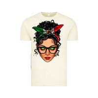 Vintage Arctic mexican latina girl messy bun Vintage Tee - LillyAllenDesigns