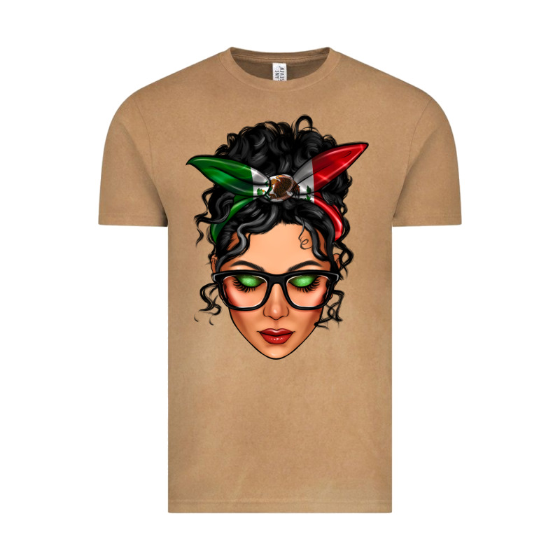 Mexican Latina Girl Messy Bun Vintage Tee by LillyAllenDesigns | Teevron