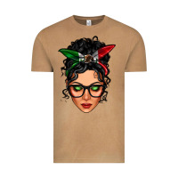 Vintage Camel mexican latina girl messy bun Vintage Tee - LillyAllenDesigns