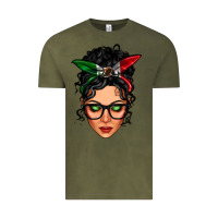 Vintage Olive mexican latina girl messy bun Vintage Tee - LillyAllenDesigns