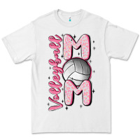 White volleyball mom Premium Tee - MaliasSmallBusiness