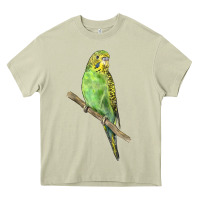 Mossy Budgeriar Bird Parrot Heavy Core Tee - LillyAllenDesigns