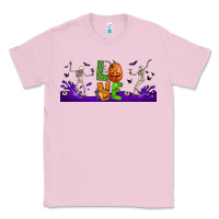 Bubblegum Pink love halloween  libbey glass Classic Tee - BundleAndBundleShop