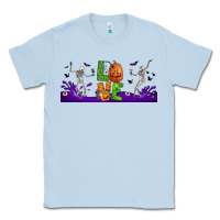 Dusty Blue love halloween  libbey glass Classic Tee - BundleAndBundleShop