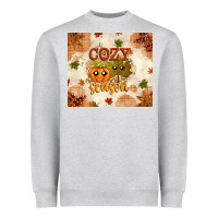 Heather Grey Fall Cozy Season Heavyweight Sweatshirt - texasbilliewilder