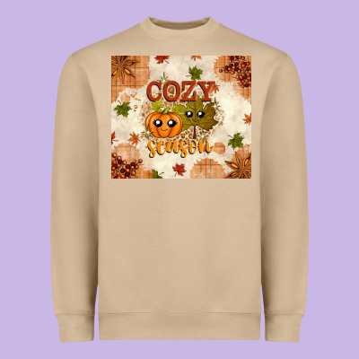 Fall Cozy Season Heavyweight Sweatshirt Designed By Texasbilliewilder