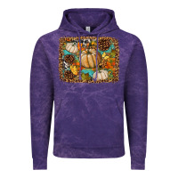 Cloud Purple fall pumpkin background Vintage Hoodie - BundleAndBundleShop