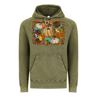 Vintage Olive fall pumpkin background Vintage Hoodie - BundleAndBundleShop
