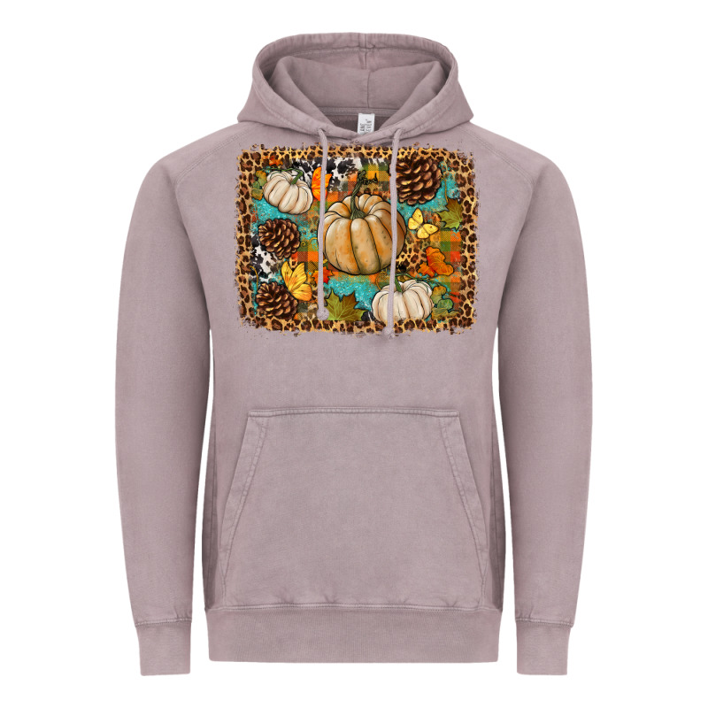 Fall Pumpkin Background Vintage Hoodie by BundleAndBundleShop | Teevron