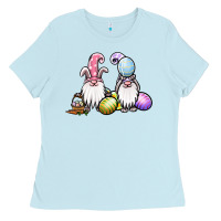 Baby Blue easter gnomes Ladies Tee - Jasminsmagicworld