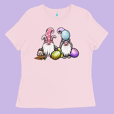 Easter Gnomes Ladies Tee Designed By Jasminsmagicworld
