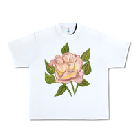 White Life's Little Pleasures Rose Urban Heavy Tee - LillyAllenDesigns