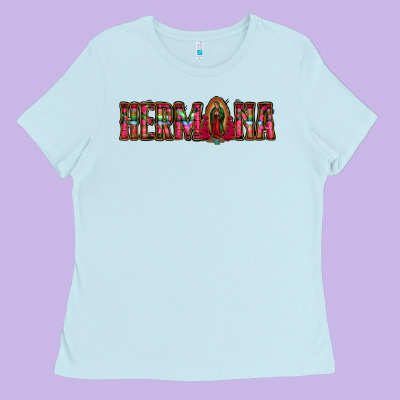 Hermana Floral Aztec Leopard Ladies Tee Designed By Jasminsmagicworld
