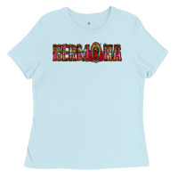 Baby Blue hermana floral aztec leopard Ladies Tee - Jasminsmagicworld