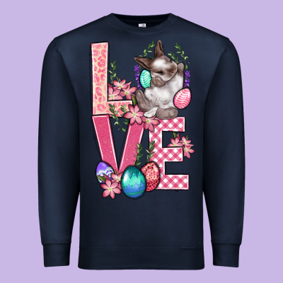 Love Easter Premium Sweatshirt Designed By Bundleandbundleshop