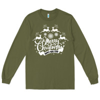 Army Green Merry Christmas Happy New Year Long Sleeve Tee - Bettercallsaul