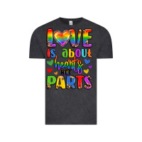 Vintage Black love is about hearts not parts Vintage Tee - LillyAllenDesigns