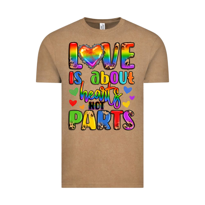 Love Is About Hearts Not Parts Vintage Tee by LillyAllenDesigns | Teevron