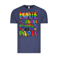 Vintage Denim love is about hearts not parts Vintage Tee - LillyAllenDesigns