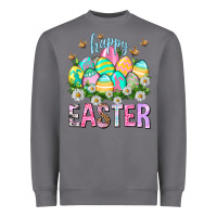 Storm Happy Easter with eggs Heavyweight Sweatshirt - NancyCooperArtShop