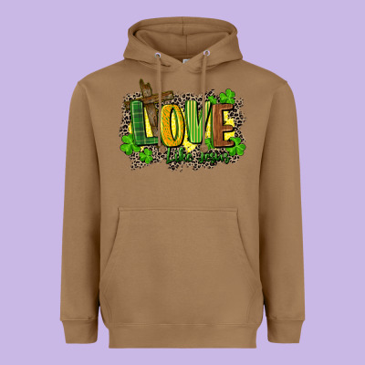 Love Like Jesus St. Patricks Heavyweight Hoodie Designed By Fadigitalartstudio