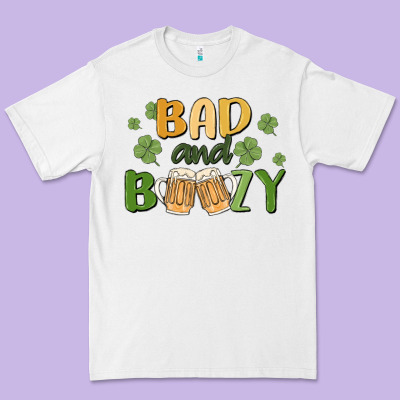 Bad And Boozy Premium Tee Designed By Maliassmallbusiness