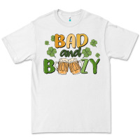 White bad and boozy Premium Tee - MaliasSmallBusiness