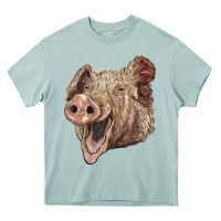 Arona american yorkshire pig face Heavy Core Tee - LillyAllenDesigns