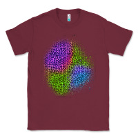 Burgundy halloween leopard patch 2 Classic Tee - BundleAndBundleShop