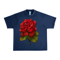 Navy Oklahoma Rose Illustrations Urban Heavy Tee - LillyAllenDesigns