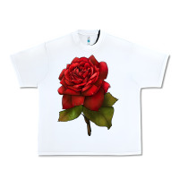 White Oklahoma Rose Illustrations Urban Heavy Tee - LillyAllenDesigns