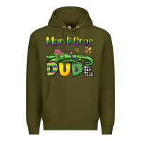 Army Green mardi gras dude alligator olivia Premium Hoodie - OliviaCreatesArt
