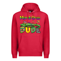 Cardinal mardi gras dude alligator olivia Premium Hoodie - OliviaCreatesArt