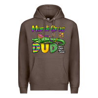 Coffee mardi gras dude alligator olivia Premium Hoodie - OliviaCreatesArt