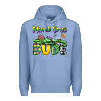 Colony Blue mardi gras dude alligator olivia Premium Hoodie - OliviaCreatesArt