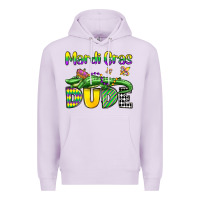 Lilac mardi gras dude alligator olivia Premium Hoodie - OliviaCreatesArt