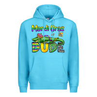Ocean Blue mardi gras dude alligator olivia Premium Hoodie - OliviaCreatesArt