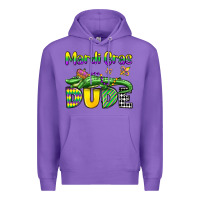 Purple mardi gras dude alligator olivia Premium Hoodie - OliviaCreatesArt