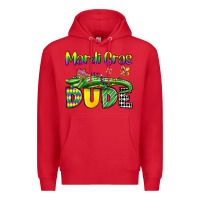 Red mardi gras dude alligator olivia Premium Hoodie - OliviaCreatesArt