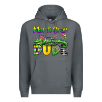 Rock mardi gras dude alligator olivia Premium Hoodie - OliviaCreatesArt