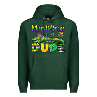 Sports Green mardi gras dude alligator olivia Premium Hoodie - OliviaCreatesArt